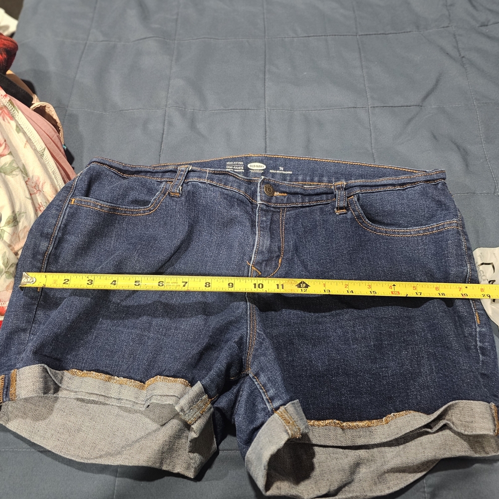 Old Navy Dark Blue Jean Shorts for Women
